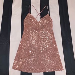 Victoria’s Secret Baby Pink Sequin Slip Dress